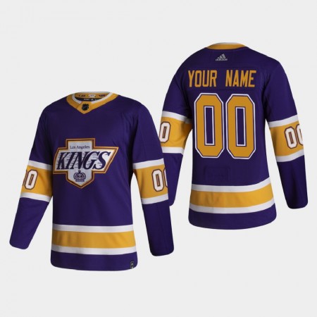 Los Angeles Kings tröja Customized 2020-21 Reverse Retro Authentic - NHL Tröjor Herr